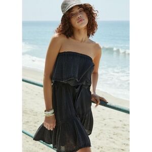 Daily Practice by Anthropologie Kona Strapless Dress black New Size XS Vacay NWT